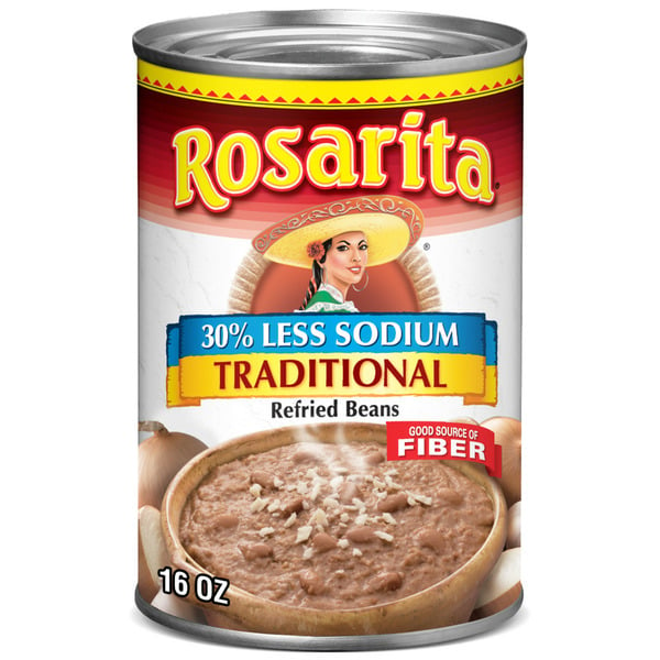 Canned Meals & Beans Rosarita Low Sodium Refried Beans hero