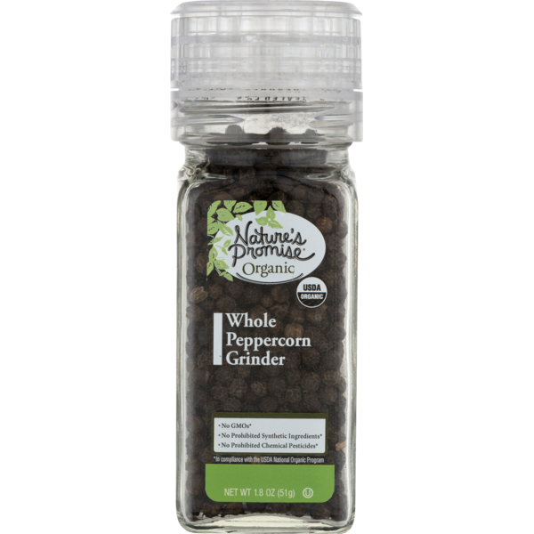 Spices & Seasonings Nature's Promise Organic Whole Peppercorn Grinder hero