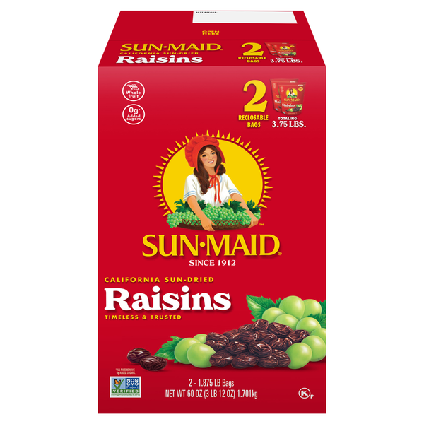 Nuts, Seeds & Dried Fruit Sun-Maid California Sun-Dried Raisins - Bags hero