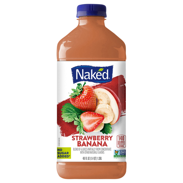 Juice & Nectars Naked Strawberry Banana hero