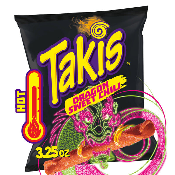 Chips & Pretzels Takis Dragon Sweet Chili Rolled Tortilla Chips Bag hero