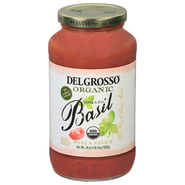 Pasta Sauce DelGrosso Pasta Sauce, Organic, Tomato Basil hero