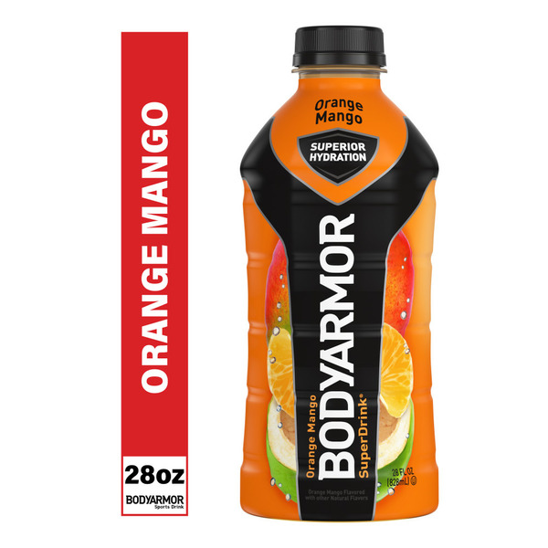 Energy & Sports Drinks BODYARMOR SuperDrink Orange Mango Electrolyte Hydration Sports Drink hero