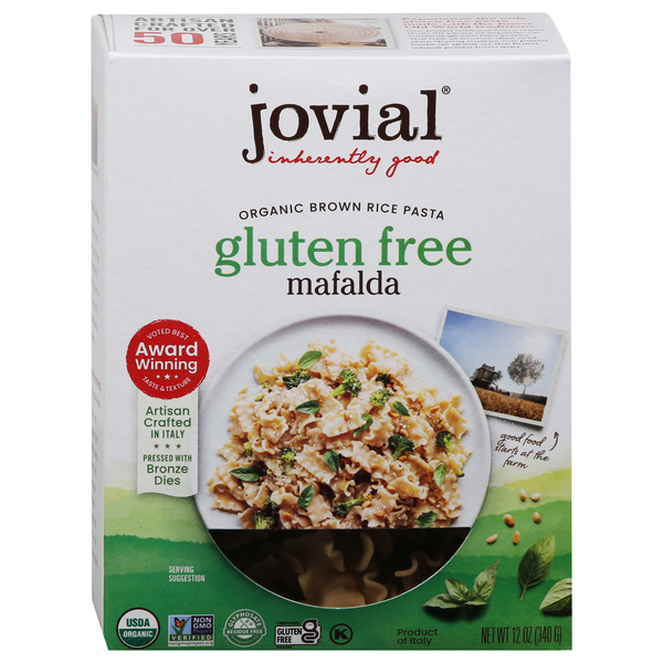 Dry Pasta Jovial Mafalda, Gluten Free hero