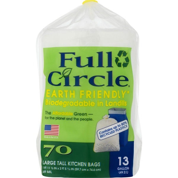 Trash Bags & Liners Full Circle Tall Kitchen Bags, Large hero