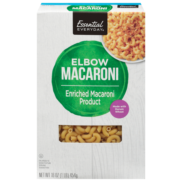 Dry Pasta Essential Everyday Macaroni, Elbow hero