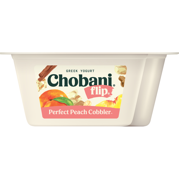 Yogurt Chobani Yogurt, Greek, Perfect Peach Cobbler hero