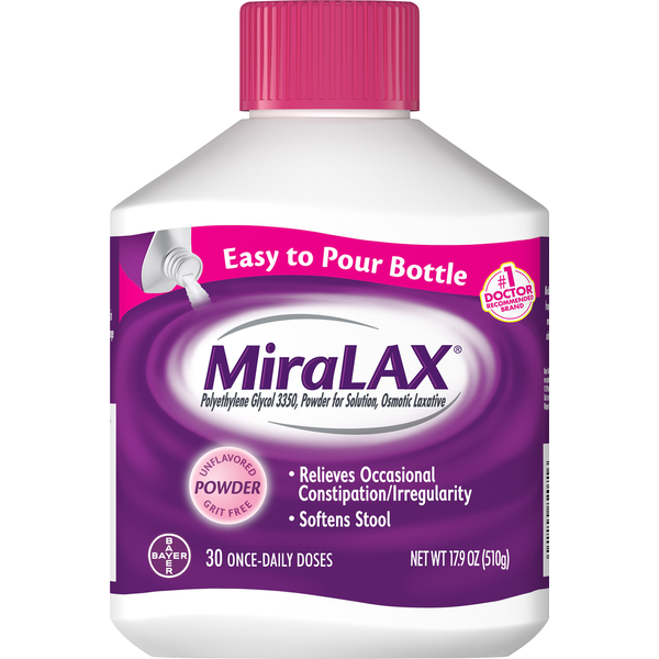 Digestion MiraLAX Laxative, Osmotic, Unflavored, Powder hero