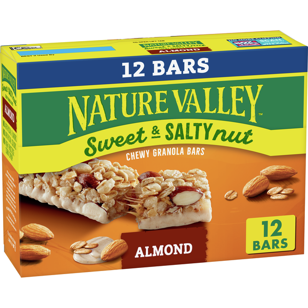 Breakfast Bars & Pastries Nature Valley Almond Sweet and Salty Nut Granola Bars hero