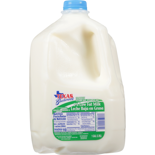 Milk Texas Bluebonnet Milk, Low Fat, 1% hero