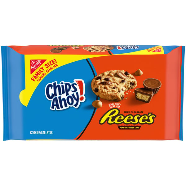 Bakery Desserts Chips Ahoy! Cookies with Reese’s Peanut Butter Cups, Family Size. hero