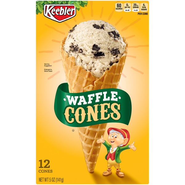 Ice Cream Toppings Keebler Ice Cream Cones Original hero