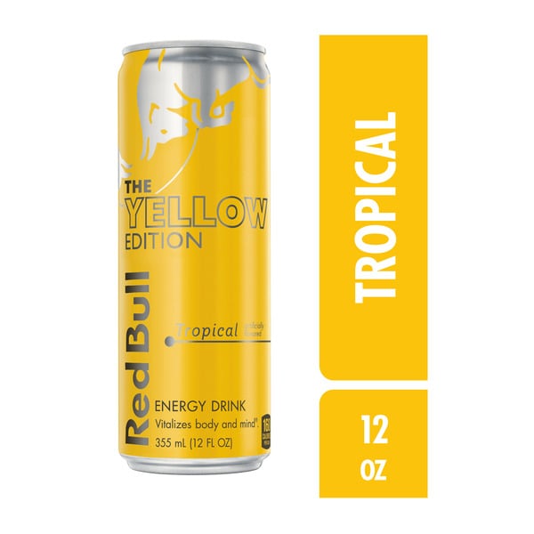 Energy & Sports Drinks Red Bull Yellow Edition Tropical Energy Drink hero