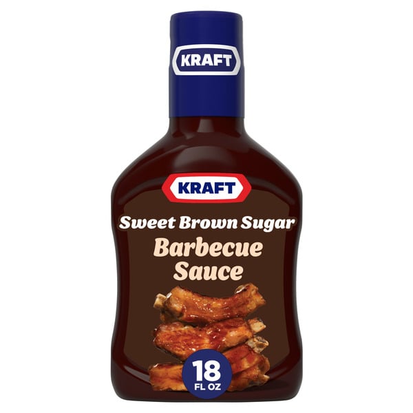 Condiments Kraft Sweet Brown Sugar Slow-Simmered Barbecue Sauce hero