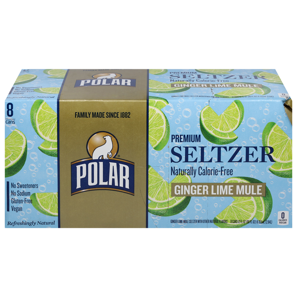 Water, Seltzer & Sparkling Water Polar Seltzer, Premium, Ginger Lime Mule hero