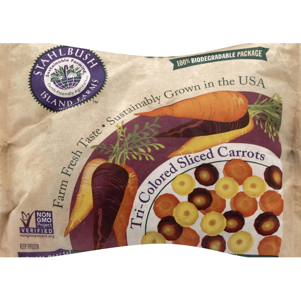 Frozen Produce Stahlbush Island Farms Carrots, Tri-Colored, Sliced hero