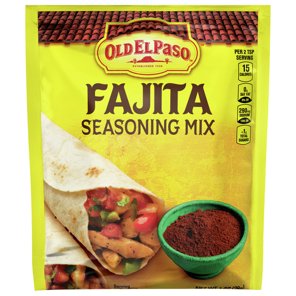 Spices & Seasoning Old El Paso Seasoning Mix, Fajita hero