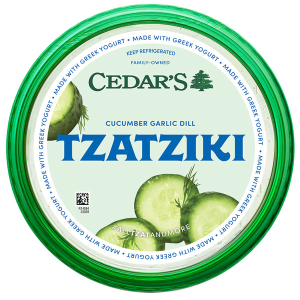 Fresh Dips & Tapenades Cedar's Foods Cucumber Garlic Dill Tzatziki hero