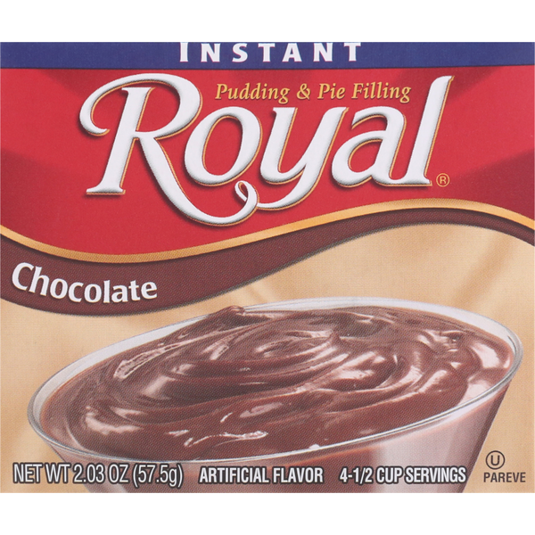 Doughs, Gelatins & Bake Mixes Royal Pudding & Pie Filling, Chocolate, Instant hero