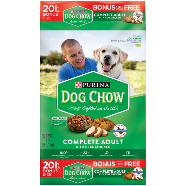 Dry Dog Food Purina Dog Chow Dry Dog Food, Complete Adult With Real Chicken hero