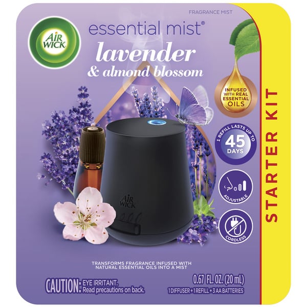 Air Fresheners & Candles Air Wick® Essential Mist Kit (Diffuser + Refill), Lavender & Almond Blossom hero