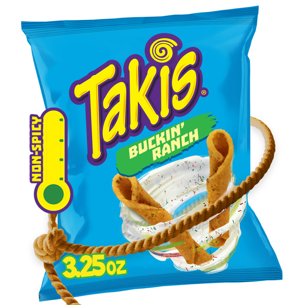 Chips & Pretzels Takis Buckin' Ranch Rolled Tortilla Chips Bag hero