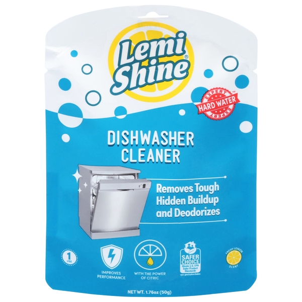 Dish Detergents Lemi Shine Dishwasher Cleaner, Fresh Lemon Scent hero