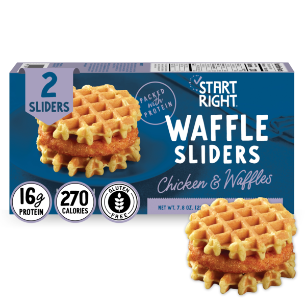 Frozen Appetizers & Sides Start Right Waffle Sliders Chicken & Waffles hero