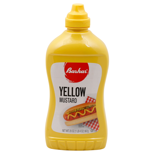 Condiments Bashas' Mustard, Yellow hero