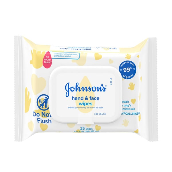 Diapers & Wipes Johnson's Hand & Face Gentle Cleansing Wipes, Alcohol-Free hero