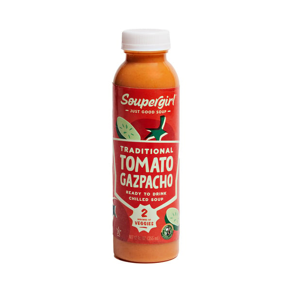 Soupergirl Tomato Gazpacho Soup, Ready-to-Eat, No Added Sugar, Kosher hero