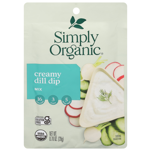 Spices & Seasonings Simply Organic Dip Mix, Creamy Dill hero