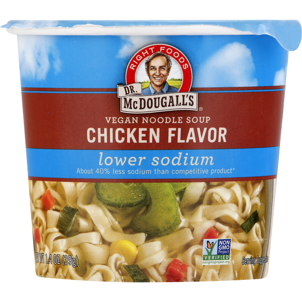 Soup, Broth & Bouillon Dr. McDougall's Noodle Soup, Vegan, Chicken Flavor hero