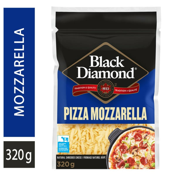 Packaged Cheese Black Diamond Shredded Mozzarella Cheese hero