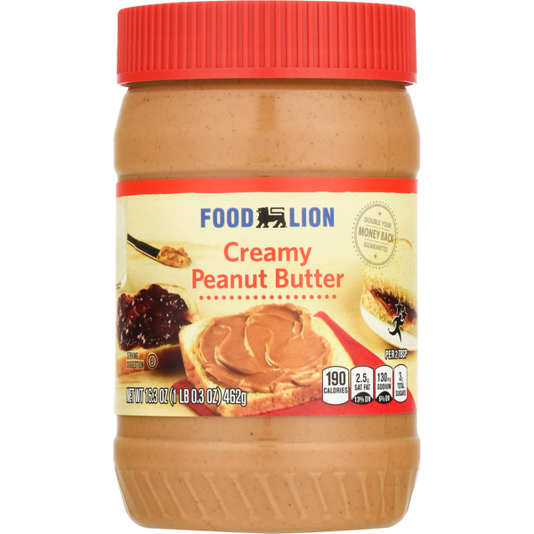 Spreads, Jam & Jelly Food Lion Peanut Butter, Creamy hero