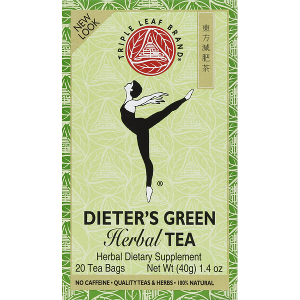 Tea Triple Leaf Herbal Tea, Dieter's Green hero