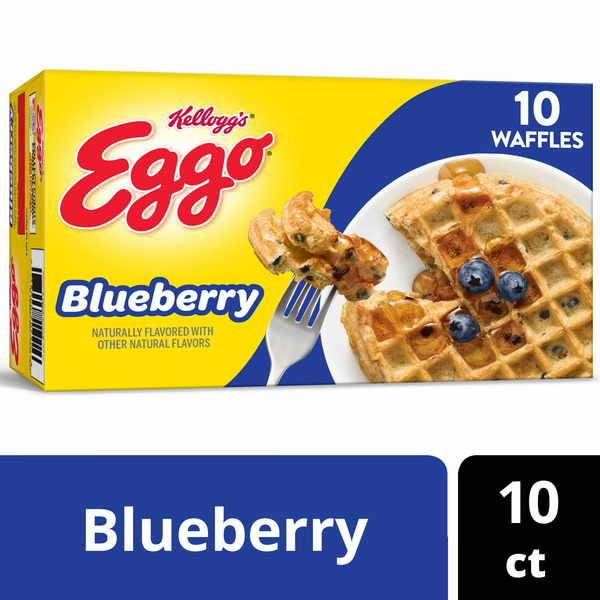 Frozen Breakfast Kellogg’s Eggo Frozen Waffles, Frozen Breakfast, Breakfast Food, Blueberry hero