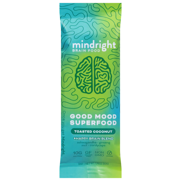 Vitamins & Supplements Mindright Brain Food Bar, Toasted Coconut hero