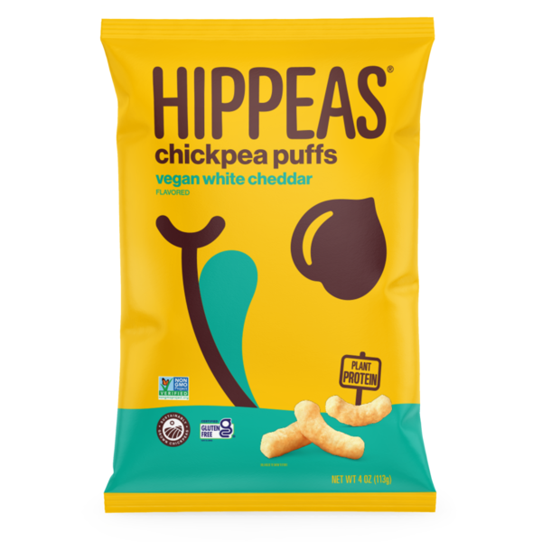 Fruit & Vegetable Snacks HIPPEAS Chickpea Puffs, Vegan White Cheddar hero