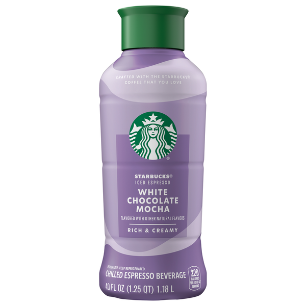 Refrigerated Starbucks Iced Espresso, White Chocolate Mocha hero