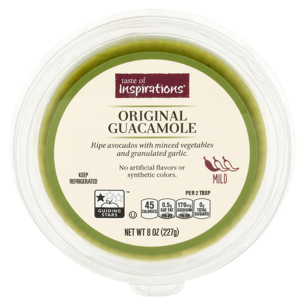 Deli Dips, Spreads, Snacks Taste of Inspirations Guacamole, Original, Mild hero