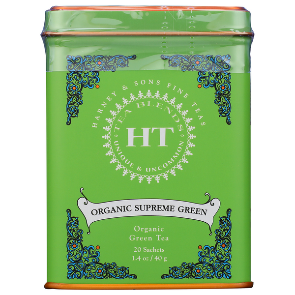 Tea Harney & Sons Tea Plain Green Organic 20 Ct Tin hero