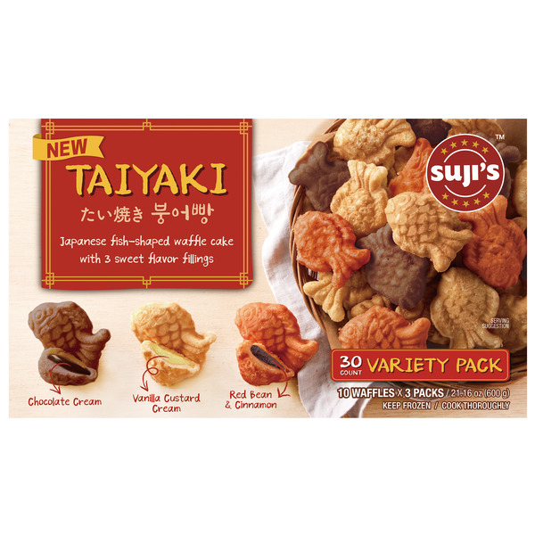 Pies & Cakes Suji's Taiyaki Waffle Cake Variety, 21.16 oz hero