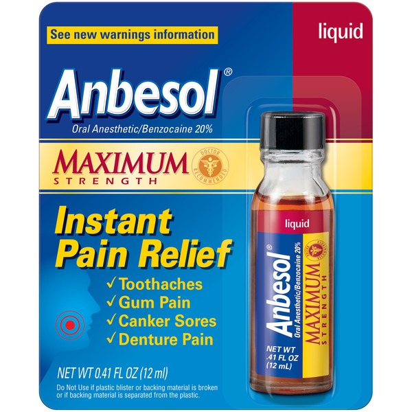 Oral Hygiene Anbesol Oral Pain Relief Medication hero