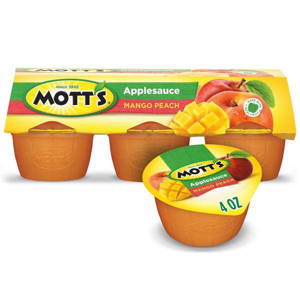 Canned Fruit & Applesauce Mott's Mango Peach Applesauce hero