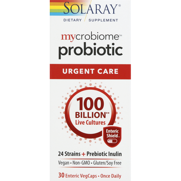 Vitamins & Supplements Solaray Probiotic, Urgent Care, Enteric VegCaps hero