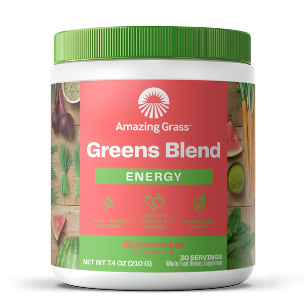 Vitamins & Supplements Amazing Grass Greens Energy blend, watermelon hero