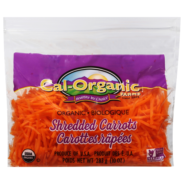 Packaged Vegetables & Fruits Grimmway Farms Carrots, Organic, Shredded hero