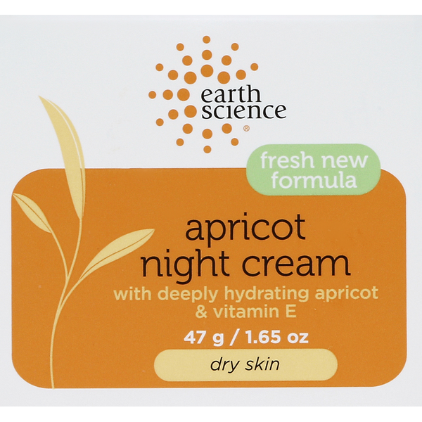 Facial Care Earth Science Night Cream, Apricot hero