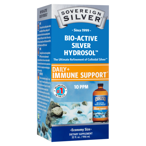 Immune Support Sovereign Silver Bio-active Silver Hydrosol Dietary Supplement hero